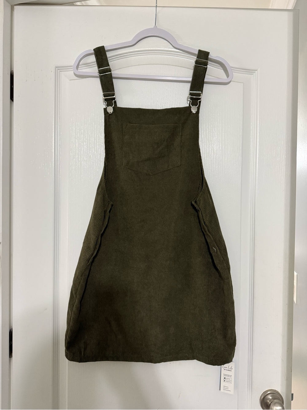 Olive Green Corduroy Dress NWT